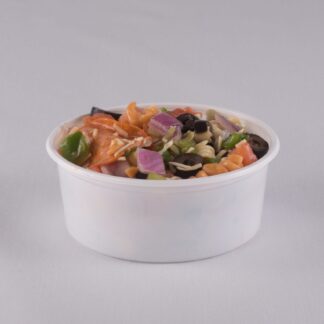 8 oz White PP Deli Containers