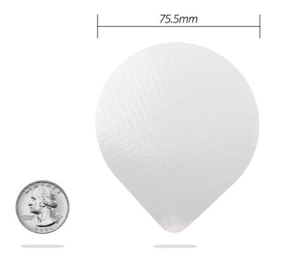 Tamper Evident Seal, Single Serve Size (75.5 mm) Poly-Paper-Poly (800) Count